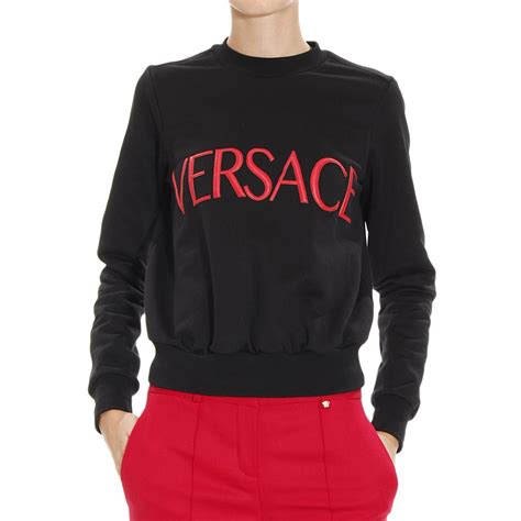 black and white versace sweater|Versace women's clothing sale.